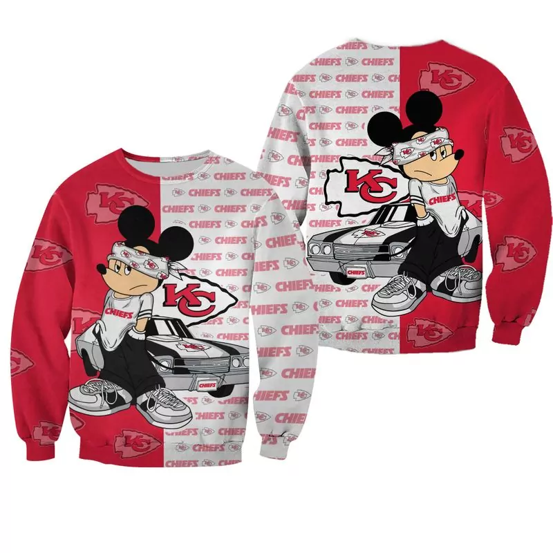 NFL Kansas City Chiefs Mickey 57010 3d sweatshirt