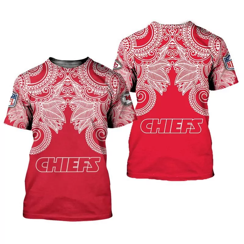 Nfl Kansas City Chiefs Pink Breast Cancer s 3d tshirt
