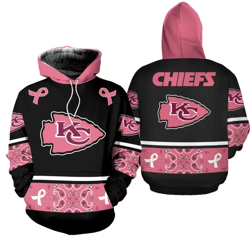 Nfl Kansas City Chiefs Pink Breast Cancer Zip 07281 3d
