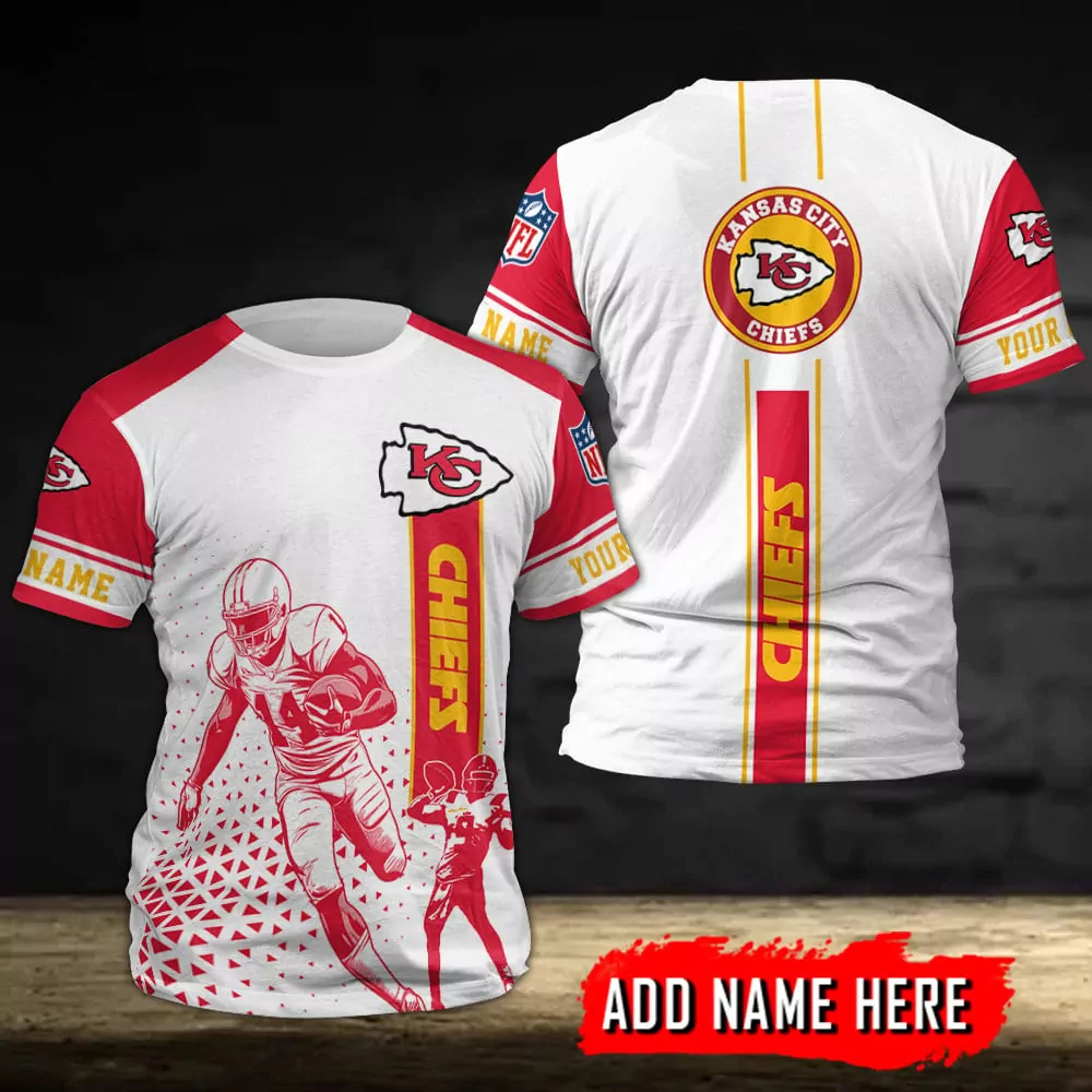 NFL Kansas City Chiefs Red Camo AOP 3d tshirt