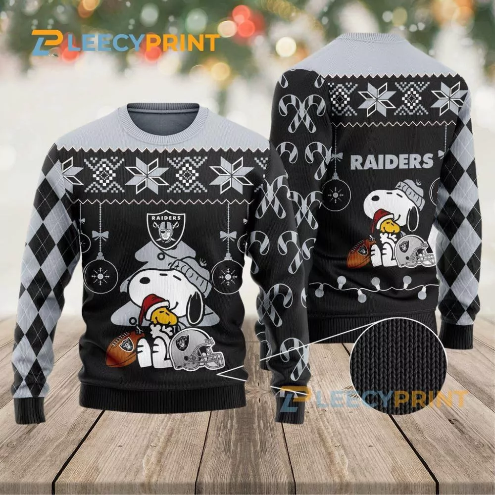 Nfl Las Vegas Raiders Playing Field Las Vegas Raiders Christmas 3d ugly sweatshirt