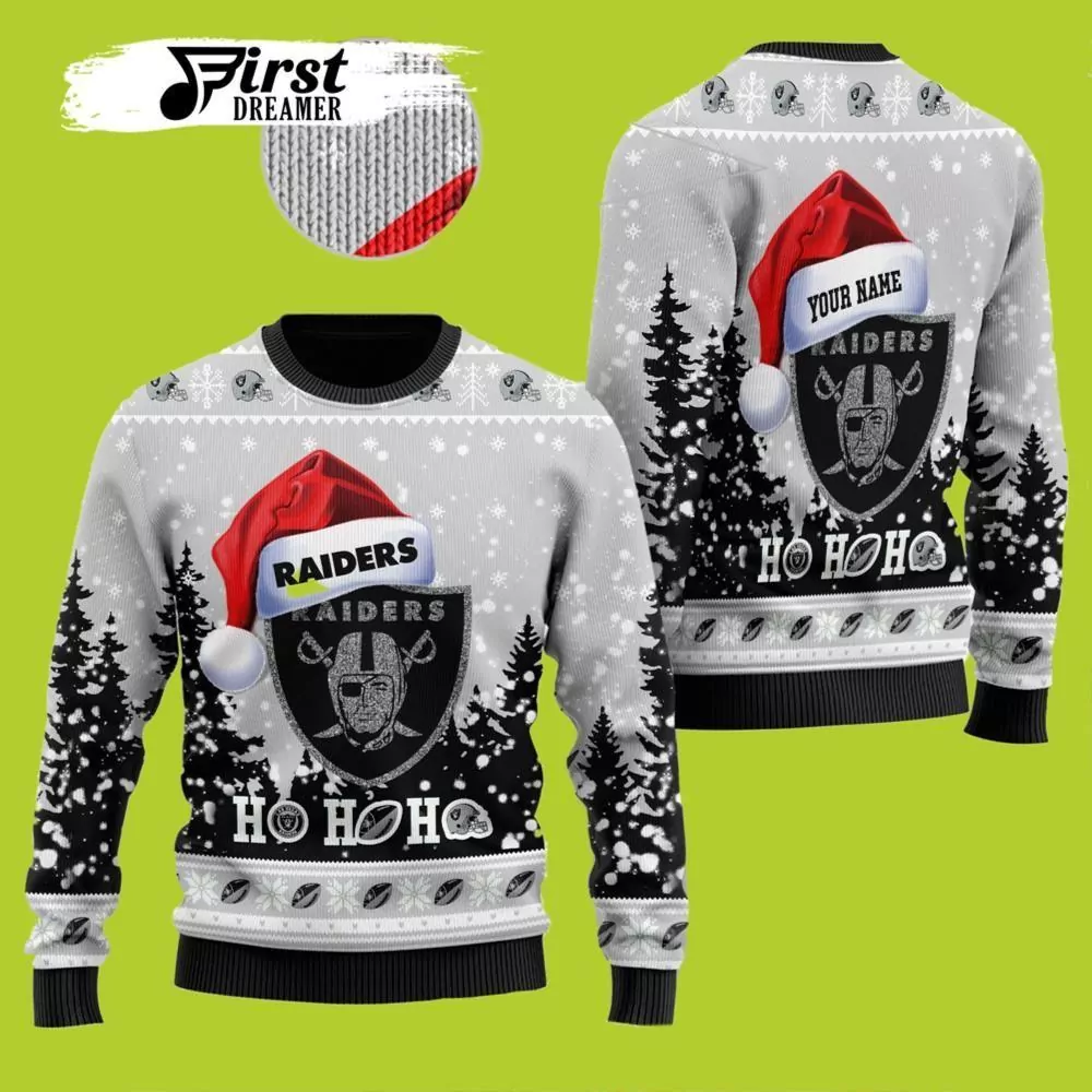 Nfl Las Vegas Raiders Playing Field Las Vegas Raiders Christmas 3d ugly sweatshirt