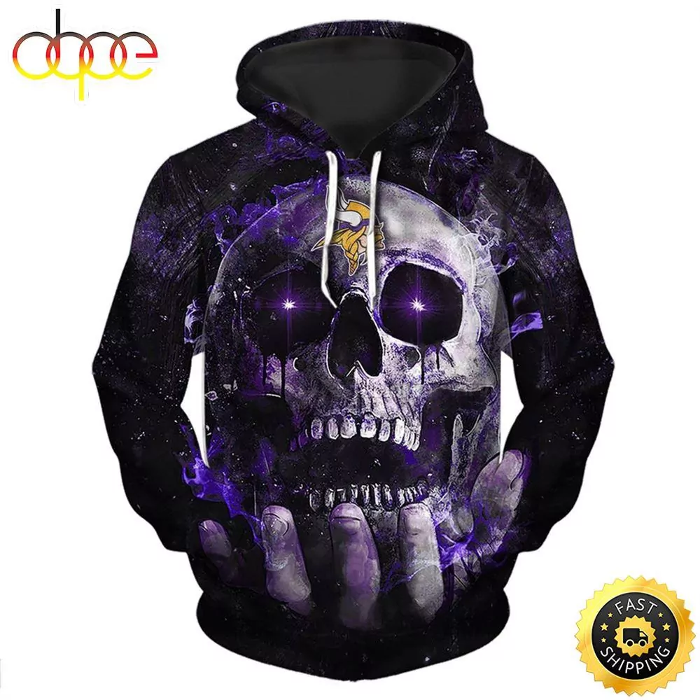 NFL Minnesota Vikings Skull s 3d