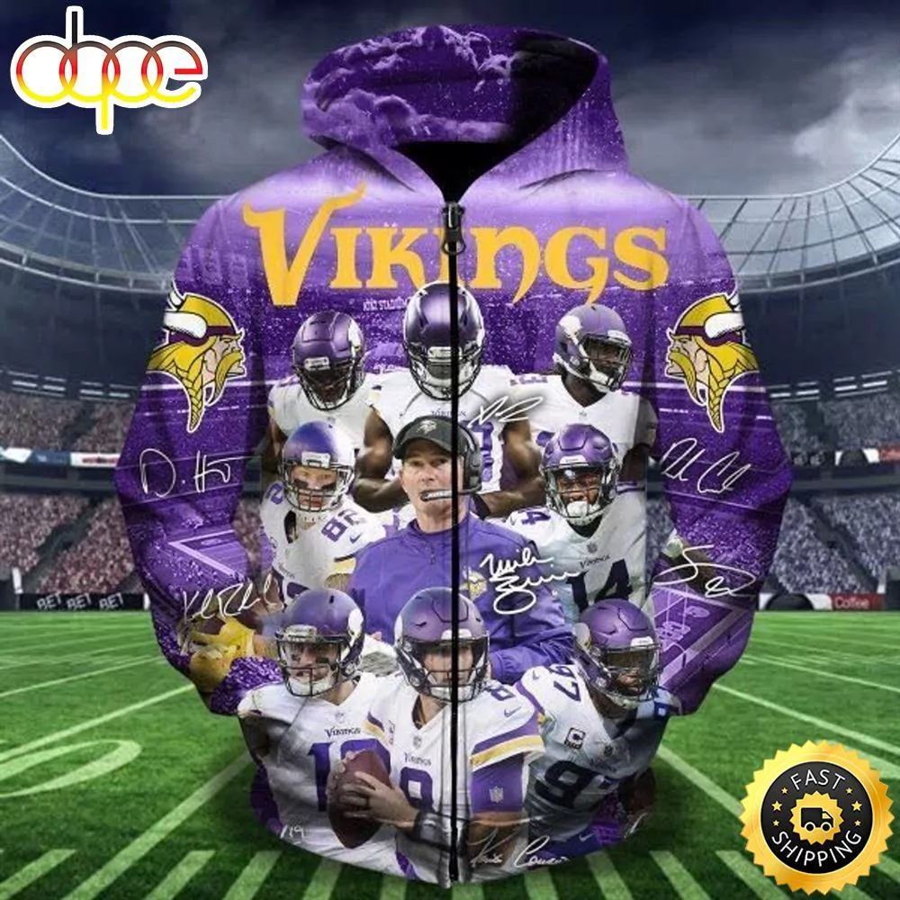 NFL Minnesota Vikings Skull s 3d