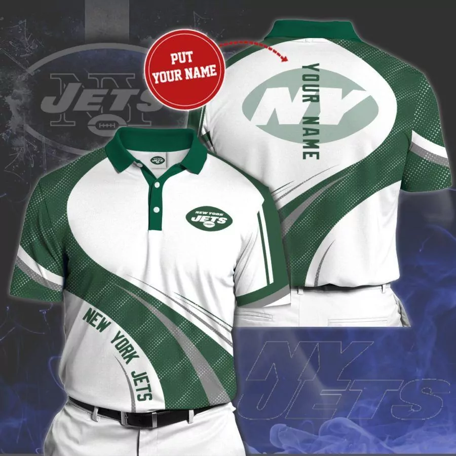 nfl New York Jets custom for fan 3d polo