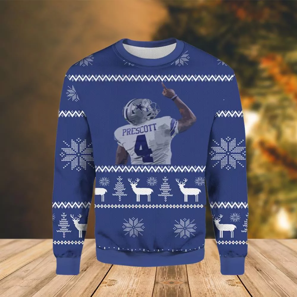 Nfl Patches Style Dallas Cowboys Christmas Limited 3d ugly sweatshirt