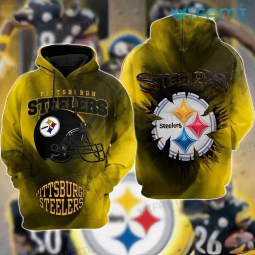 NFL Skull in Pittsburgh Steelers Football for fan 3d