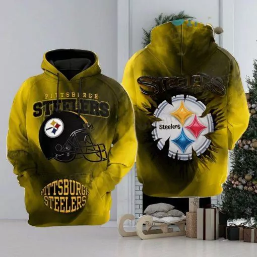 NFL Skull in Pittsburgh Steelers Football for fan 3d