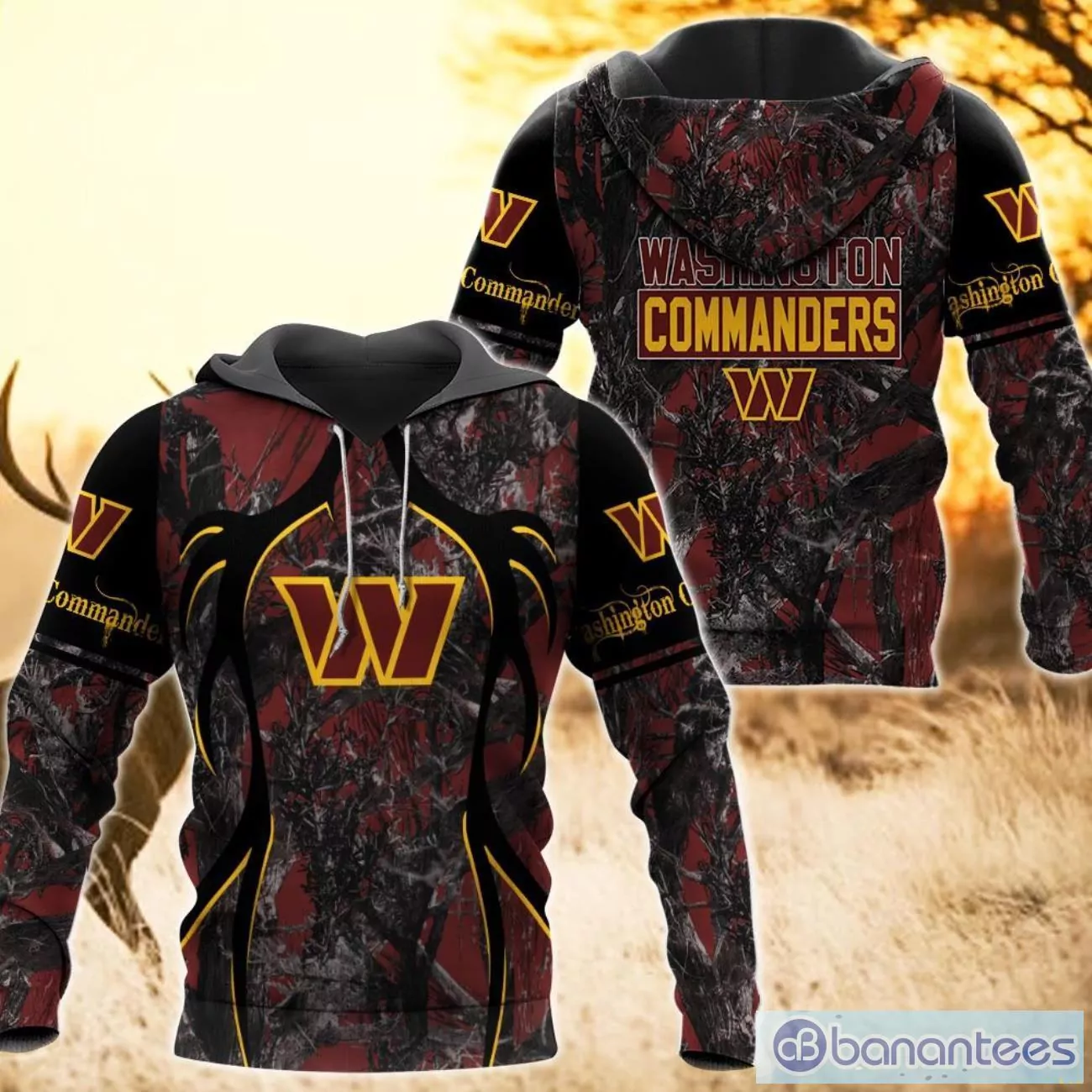 NFL Washington Commanders Hunting camo style 3d