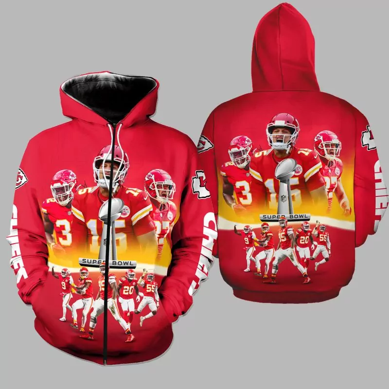 Nick Bolton Kansas City Chiefs American Football Conference Champions Zip White 3d
