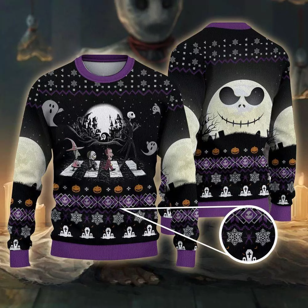 Nightmare Before Christmas 3d ugly sweatshirt
