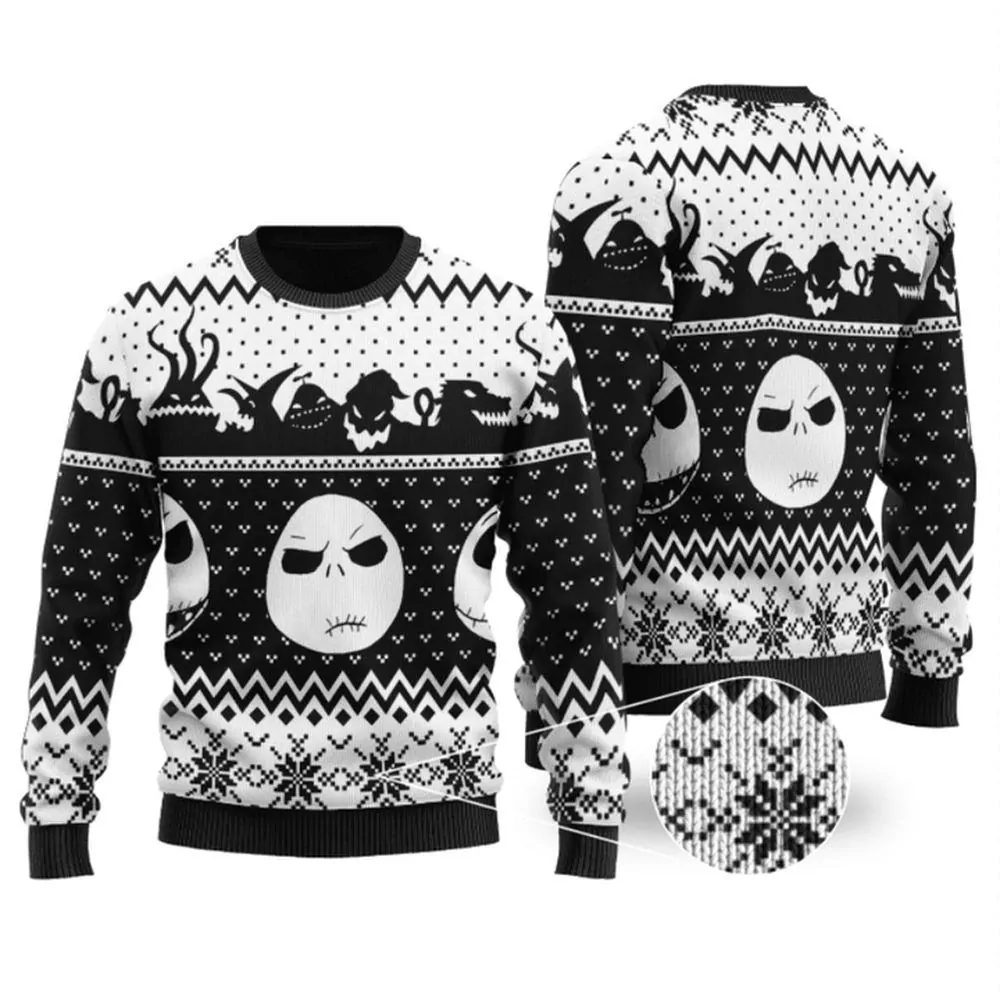 Nightmare Before Christmas 3d ugly sweatshirt