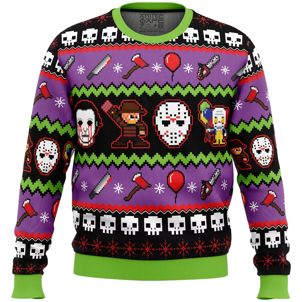 Nightmares on Halloween Christmas Holiday 3d ugly sweatshirt