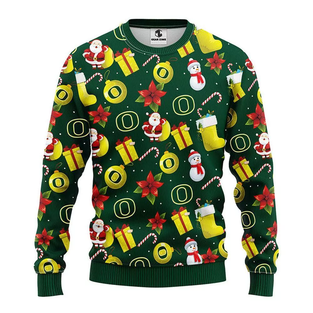 Oregon Ducks Football Team Custom Christmas Jumpers Awesome 3d ugly sweatshirt