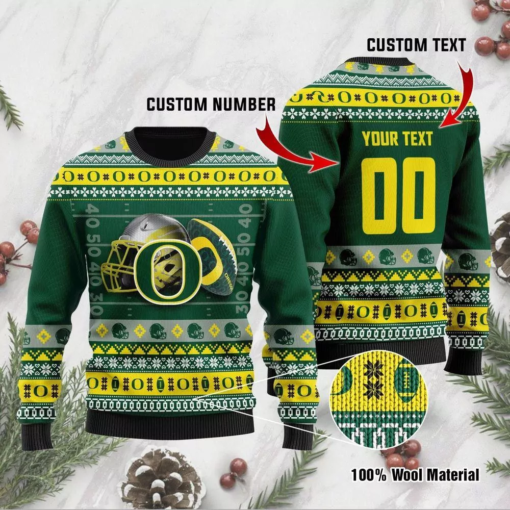 Oregon Ducks Football Team Custom Christmas Jumpers Awesome 3d ugly sweatshirt