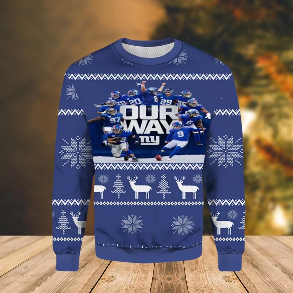 Our Way New York Giants Christmas Limited 3d ugly sweatshirt