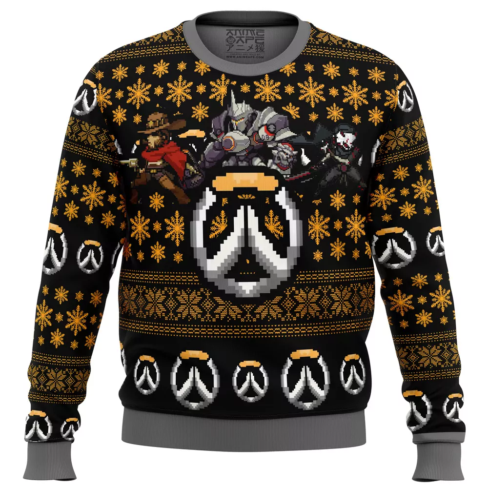 Overwatch Symbol Christmas Holiday 3d ugly sweatshirt