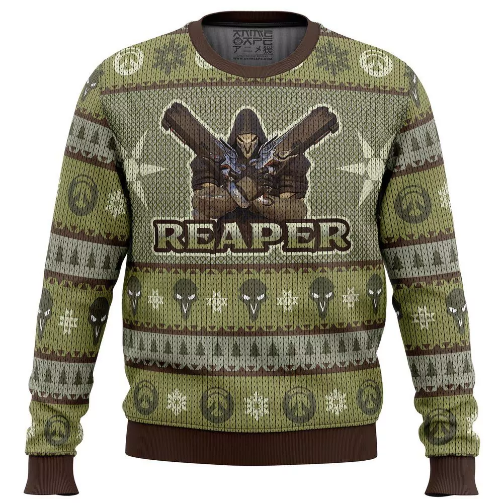 Overwatch The Reaper Christmas Limited 3d ugly sweatshirt