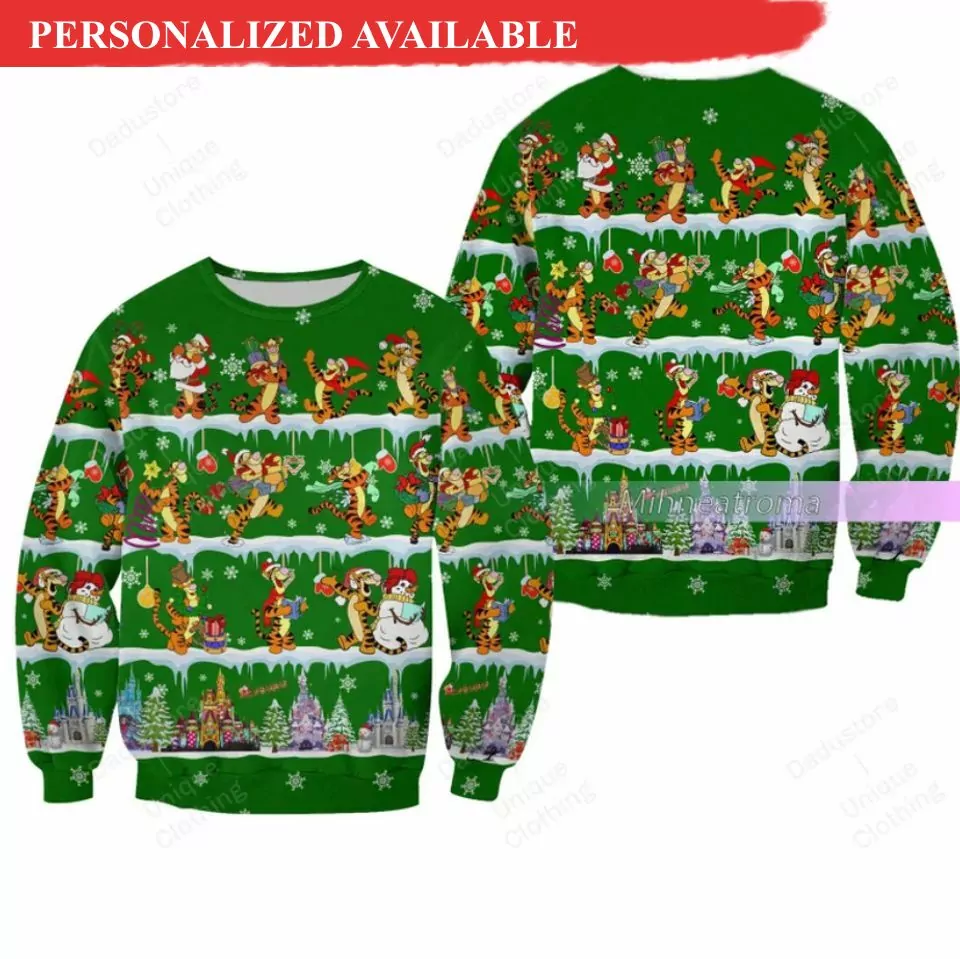 Personalized Christmas Disney Princess Ariel Christmas 3d ugly sweatshirt