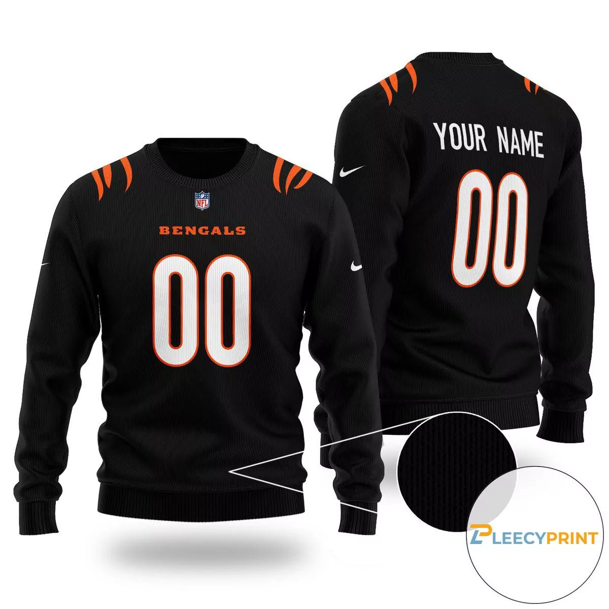 Personalized Cincinnati Bengals NFL Black Christmas Cincinnati Bengals 3d ugly sweatshirt