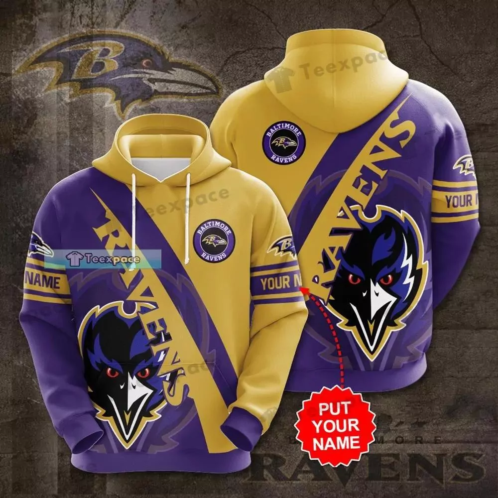 Personalized Claw Stripes Pattern Baltimore Ravens 3d