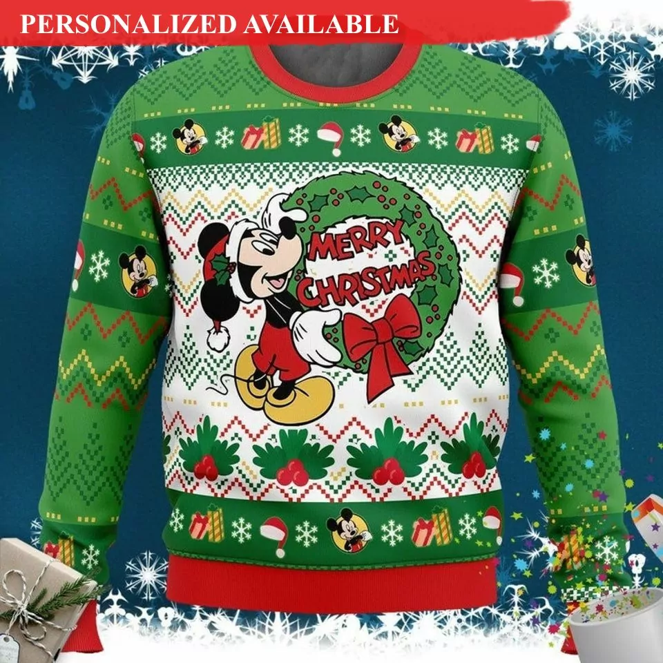 Personalized Disney Donald Christmas 3d ugly sweatshirt