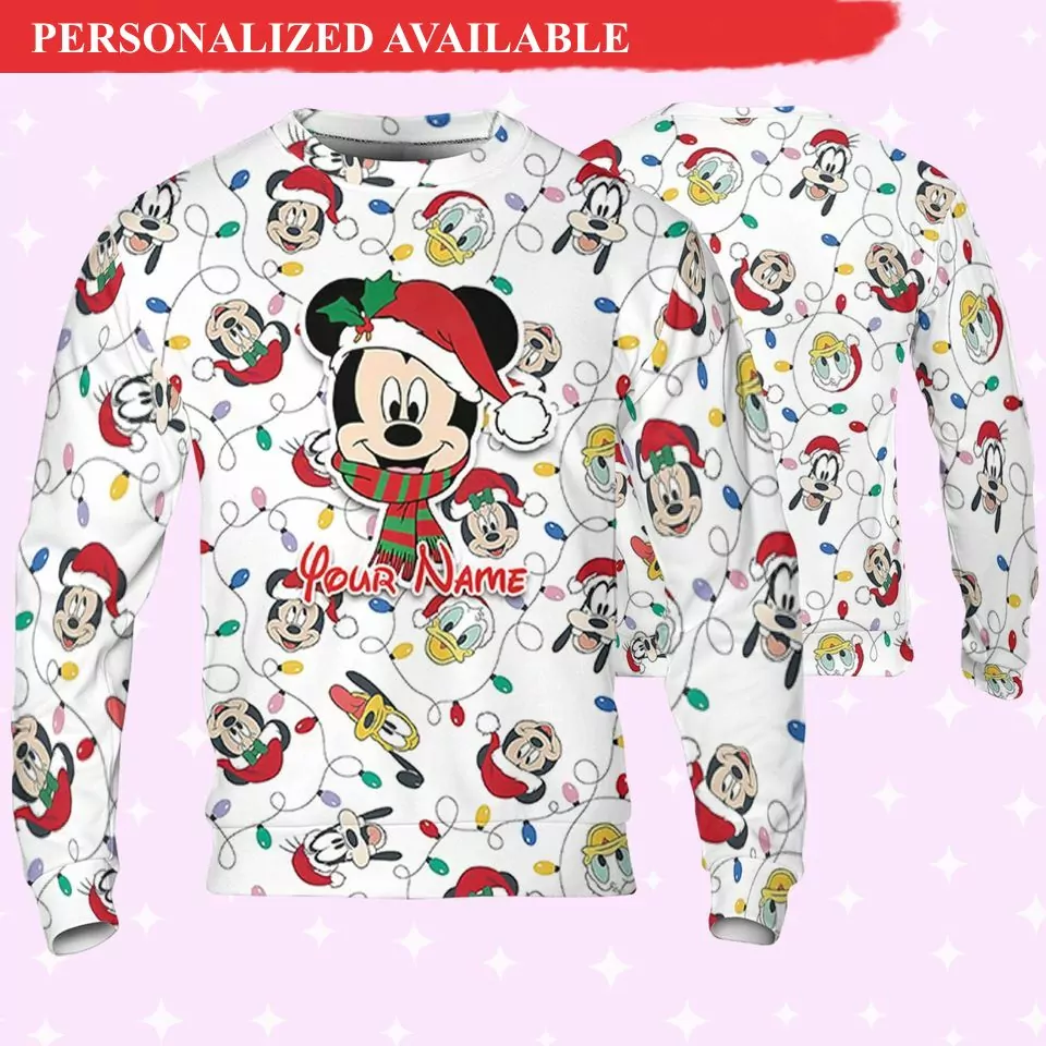 Personalized Disney Goofy Christmas 3d ugly sweatshirt