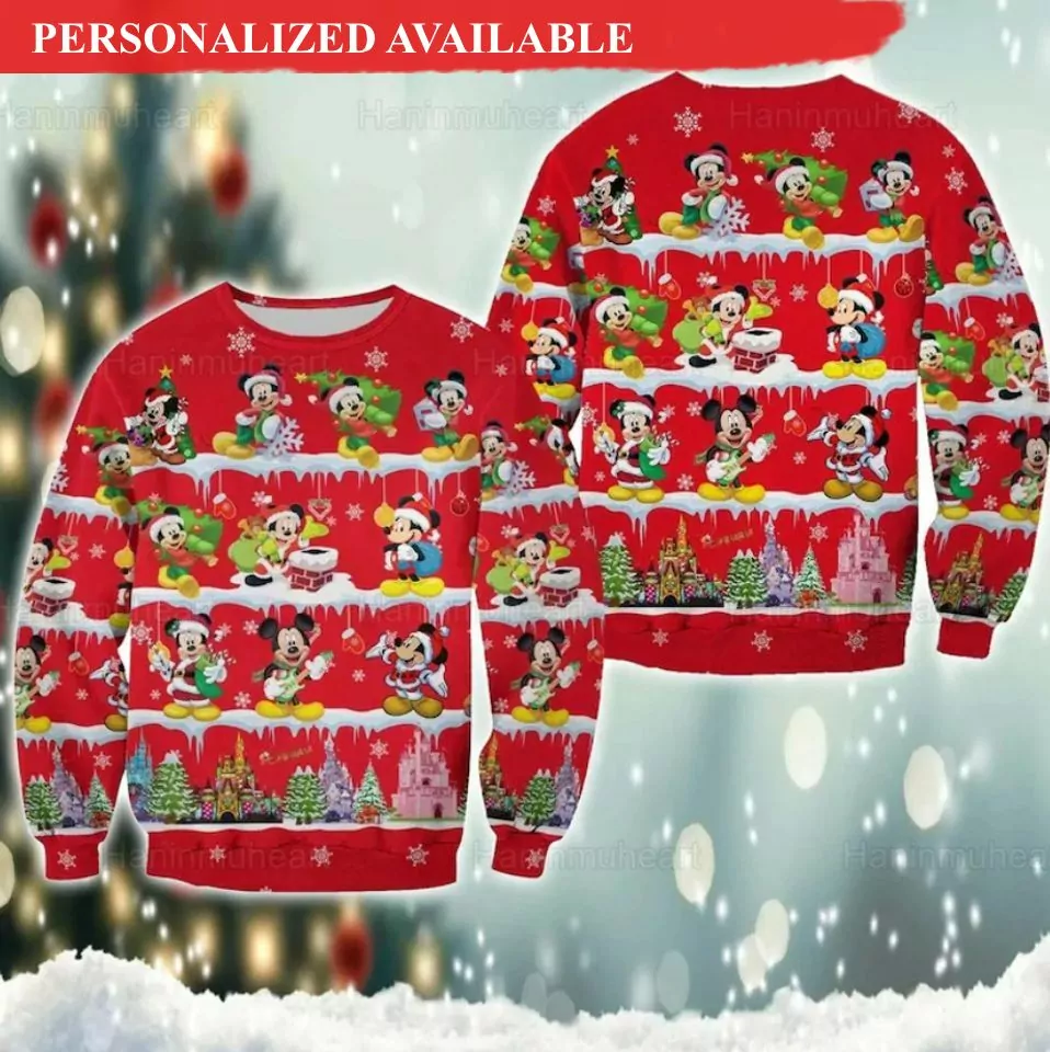 Personalized Disney Goofy Dog Christmas Christmas 3d ugly sweatshirt