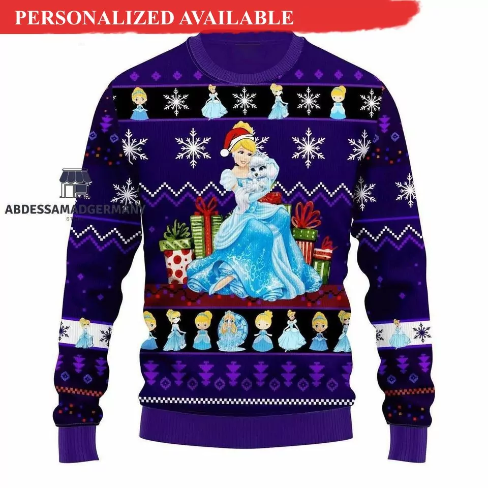 Personalized Disney Stitch Christmas 3d ugly sweatshirt
