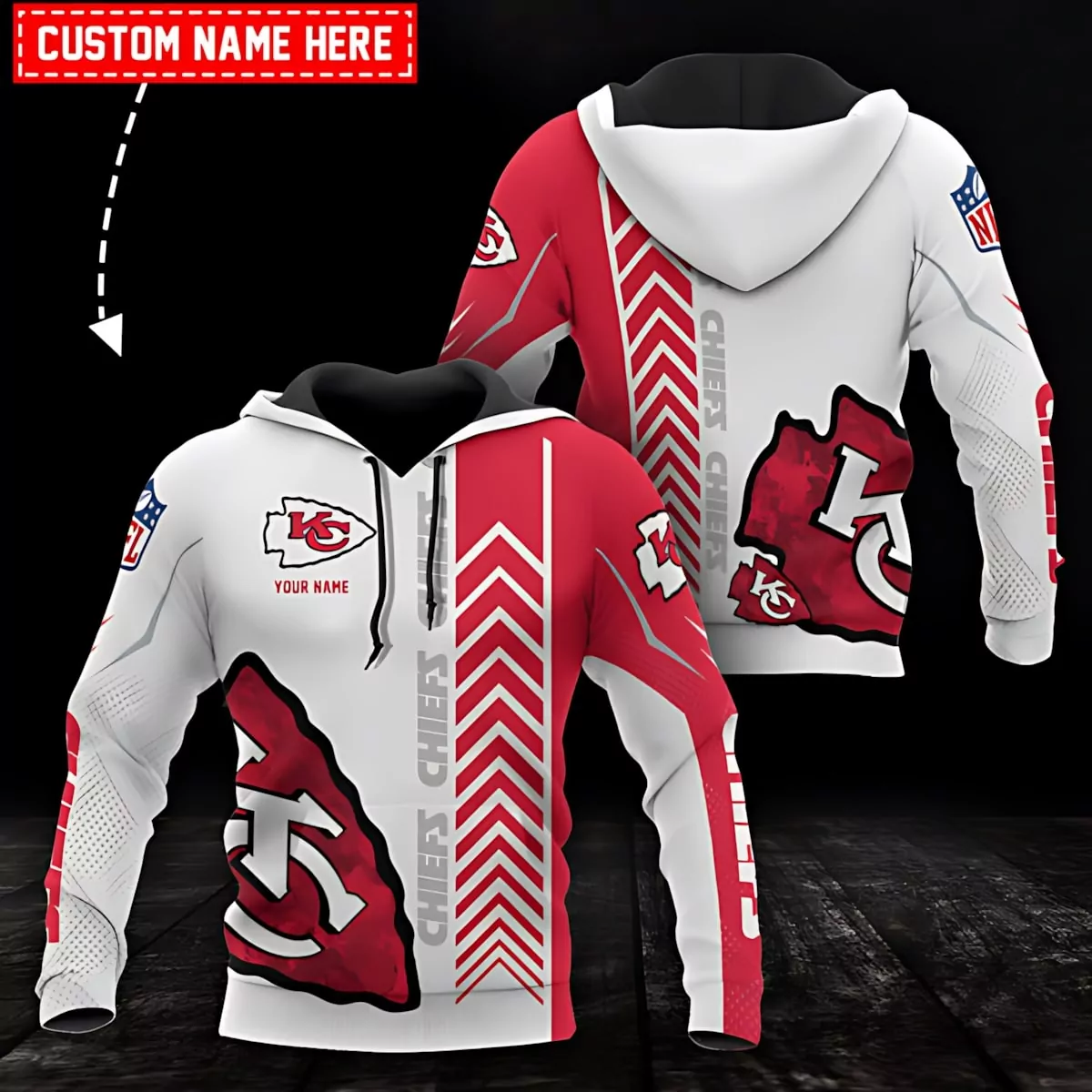 Personalized Kansas City Chiefs Camouflage Charge 3d