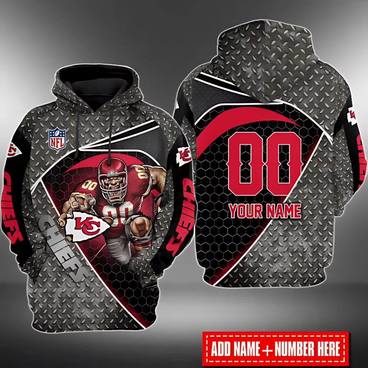 Personalized Kansas City Chiefs Camouflage Charge 3d