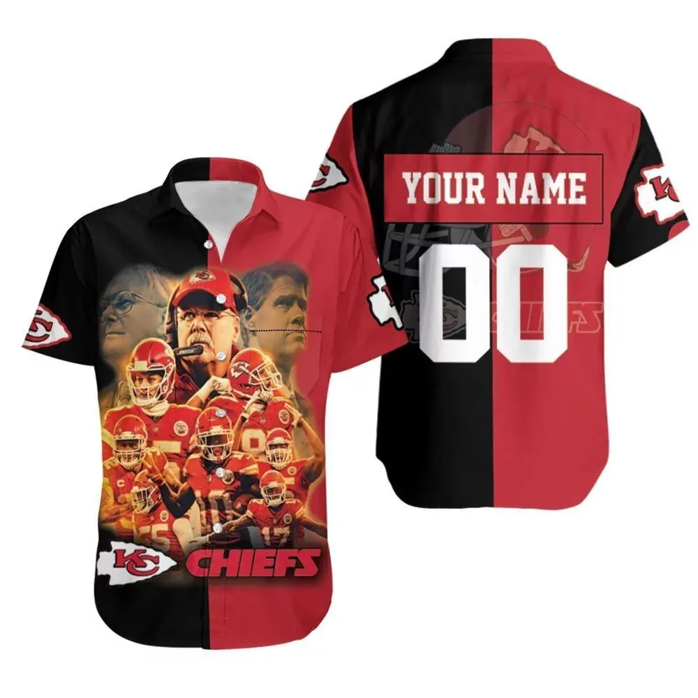 Personalized Kansas City Chiefs Legends Collage Hawaiian 3d hawaiian Shirt