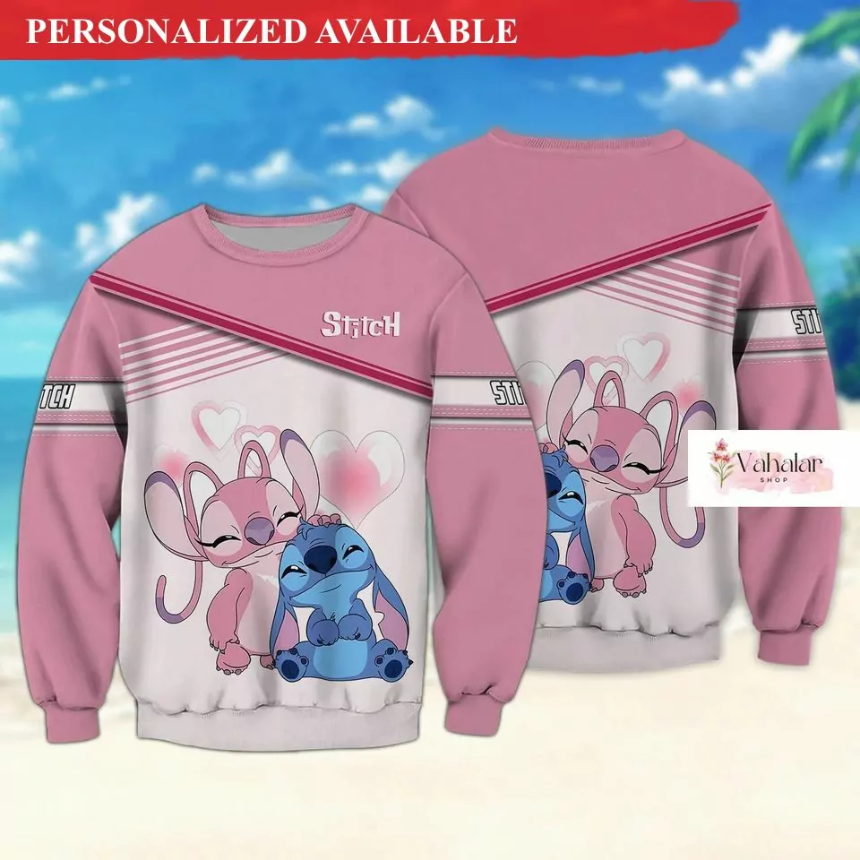 Personalized Lilo And Stitch Disney Christmas 3d ugly sweatshirt
