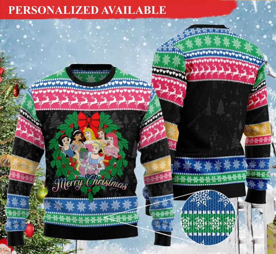 Personalized Lion King Santa Disney Christmas 3d ugly sweatshirt