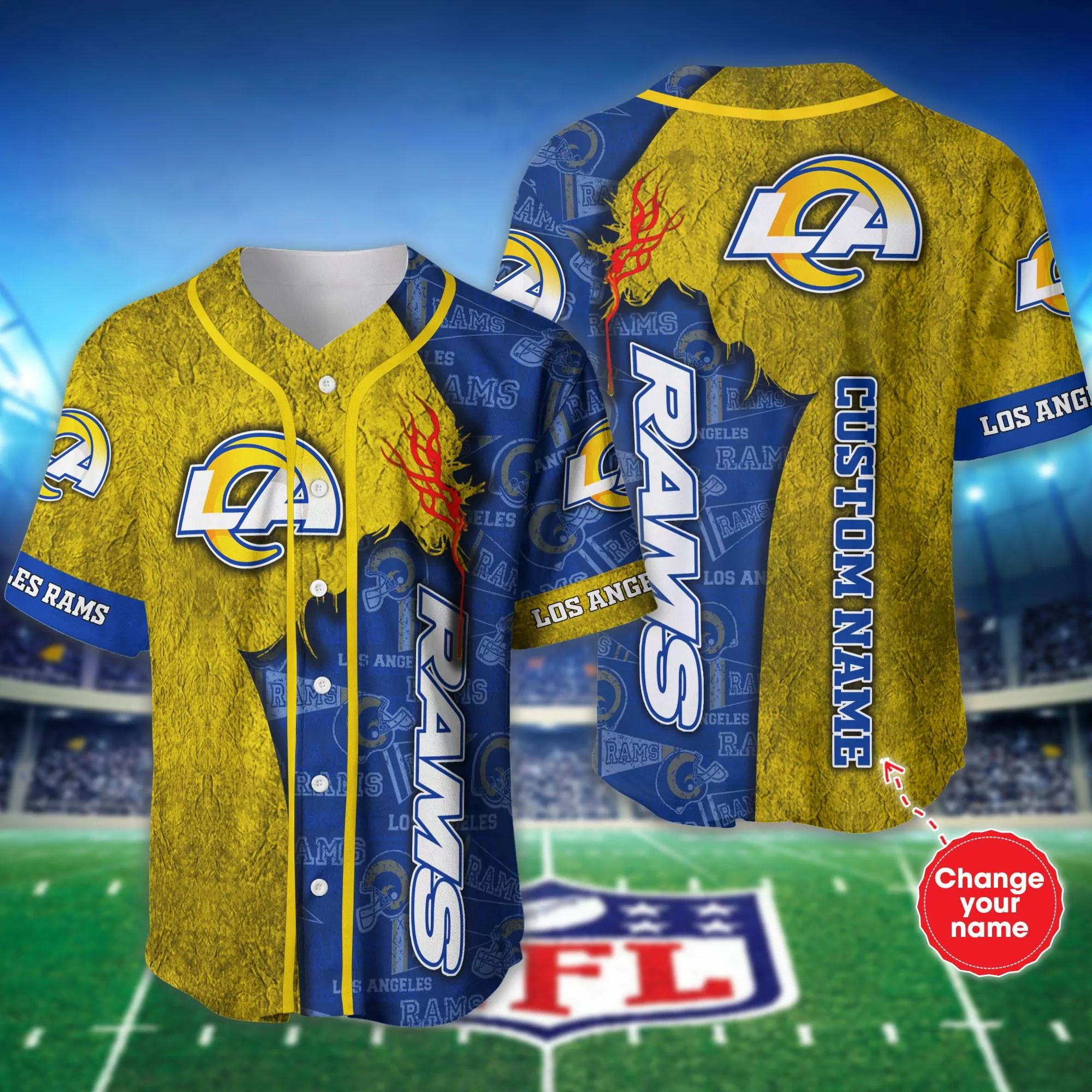 Personalized maps Los Angeles Chargers nfl Baseball for fans 3d Baseball Shirt