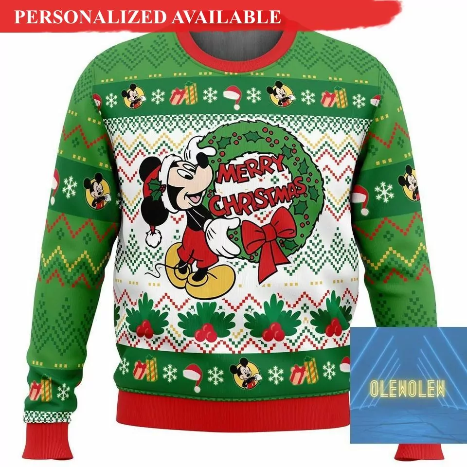 Personalized Mickey And Friends Disney Christmas 3d ugly sweatshirt