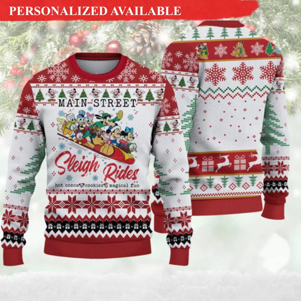 Personalized Mickey And Friends Disney Christmas 3d ugly sweatshirt