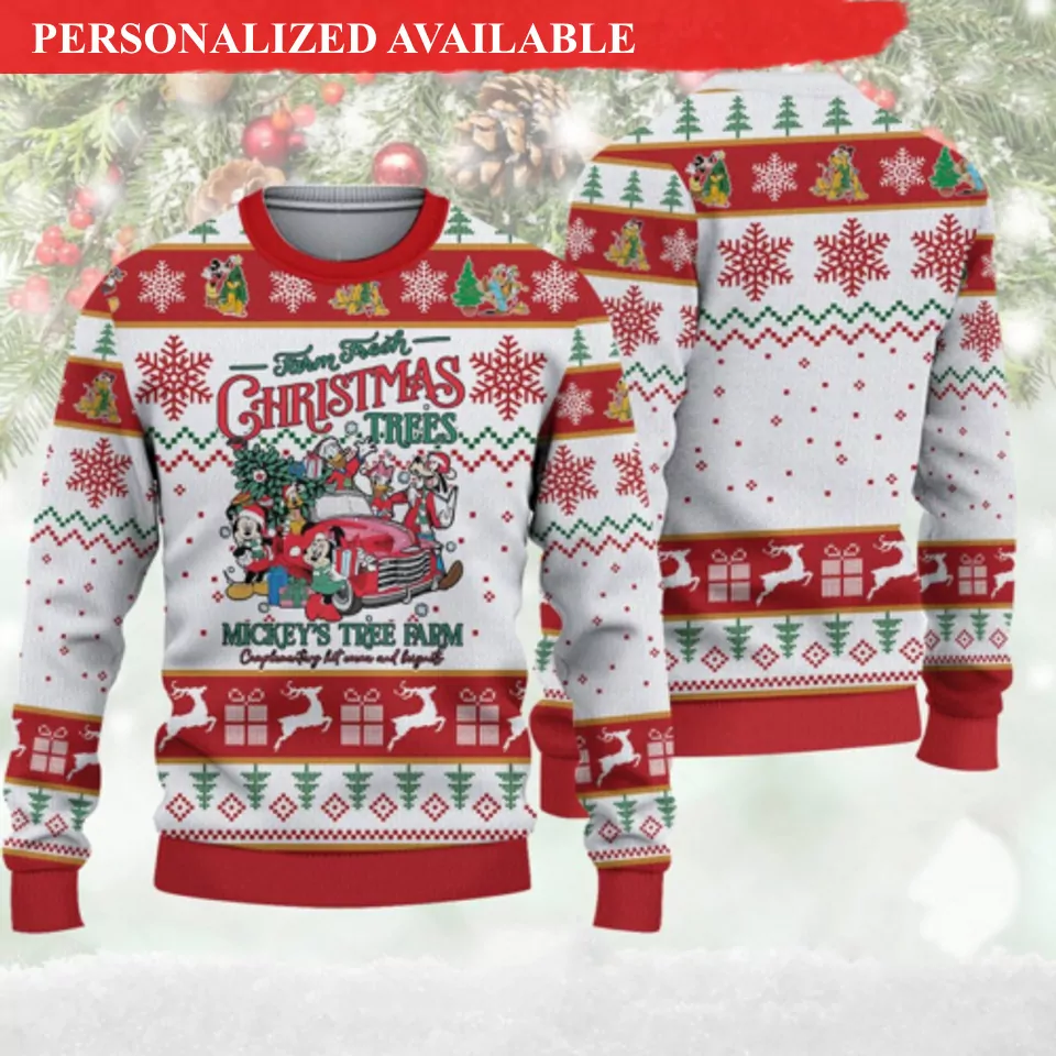 Personalized Mickey And Friends Disney Christmas 3d ugly sweatshirt