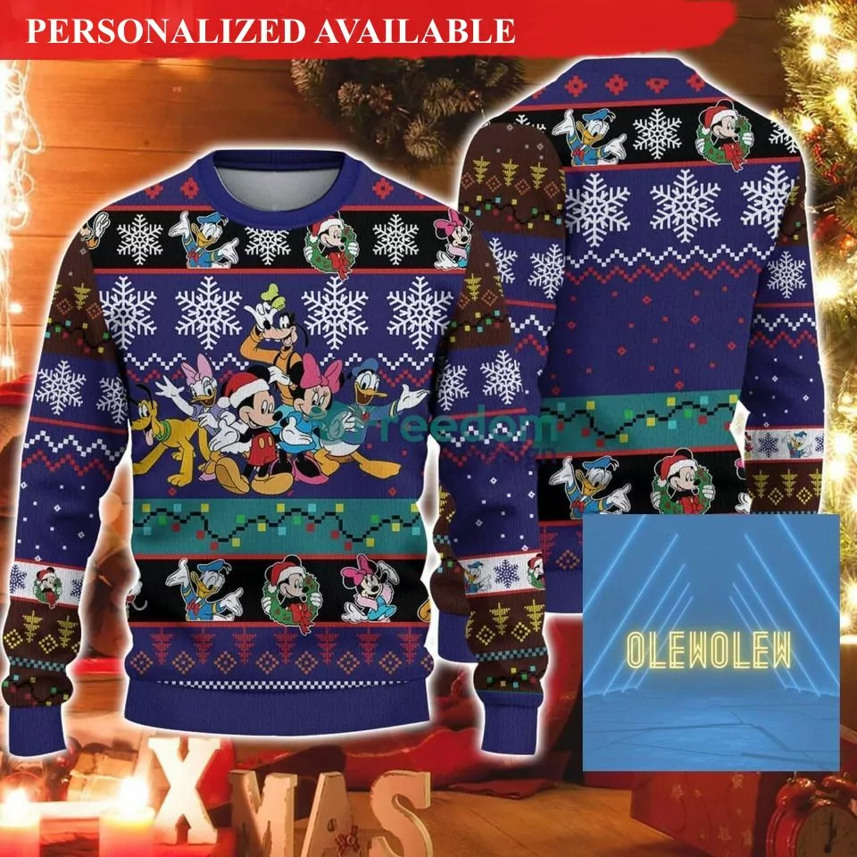 Personalized Mickey Disney Christmas Mickey Merry Christmas Xmas Christmas Gifts Christmas 3d ugly sweatshirt