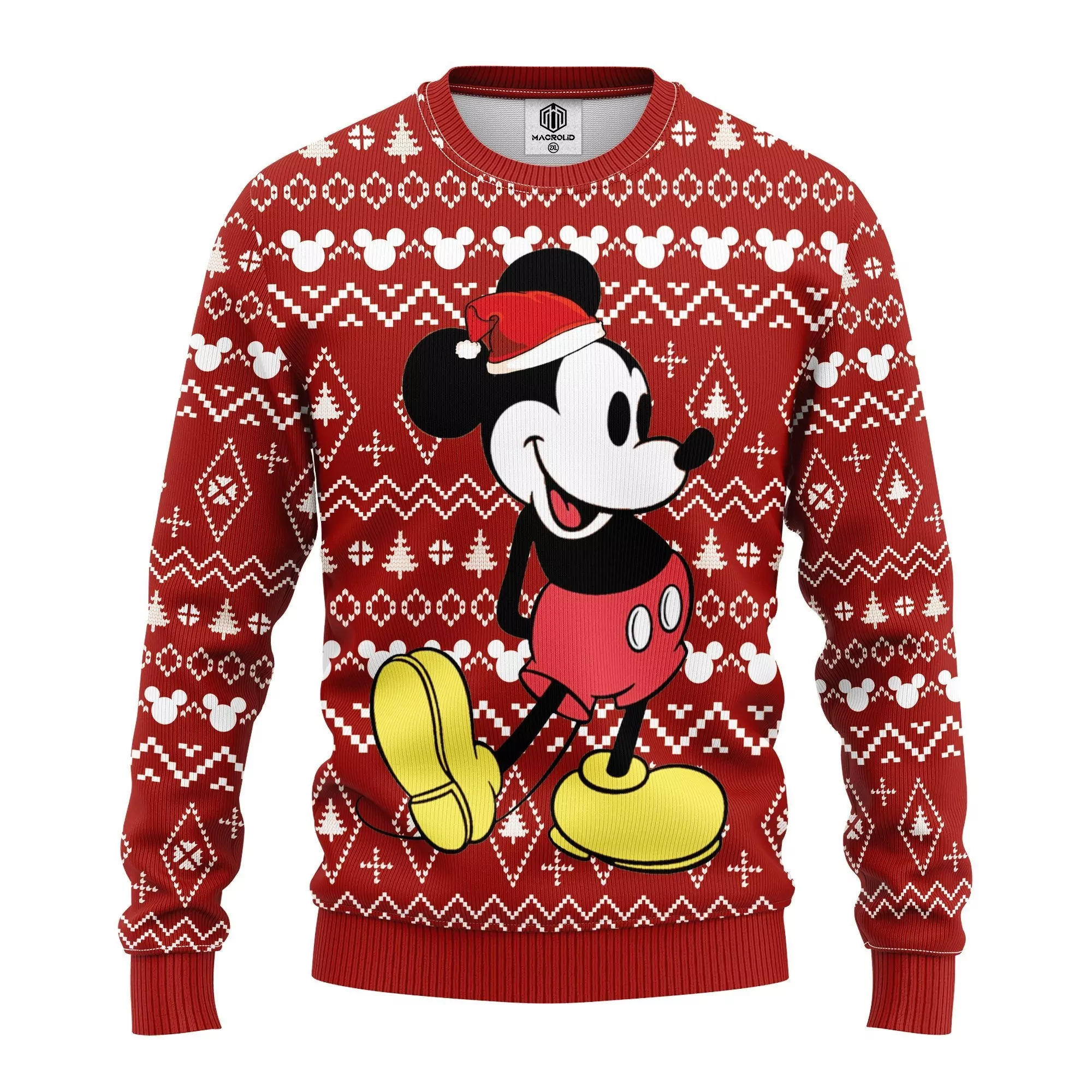 Personalized Mickey Mouse Disney Christmas 3d ugly sweatshirt