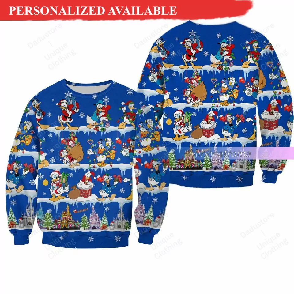 Personalized Minnie Mouse Disney Minnie Christmas Christmas 3d ugly sweatshirt