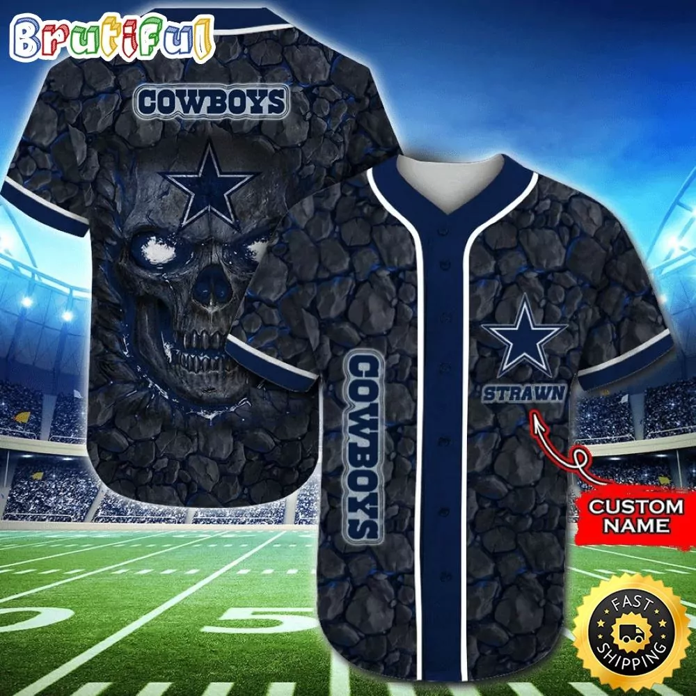 Personalized NFL Dallas Cowboys Baseball Athletic Style Jerseys 3d Baseball Shirt