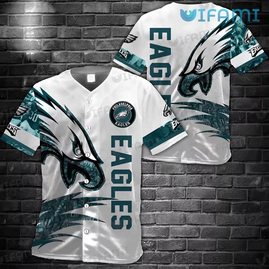Philadelphia Eagles Baseball USA Flag Stitches Camo Philadelphia Eagles Gift 3d Baseball Shirt