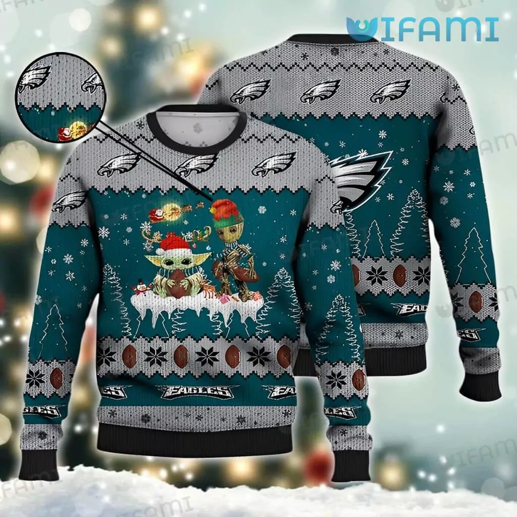 Philadelphia Eagles Christmas Big Logo Philadelphia Eagles Gift 3d ugly sweatshirt