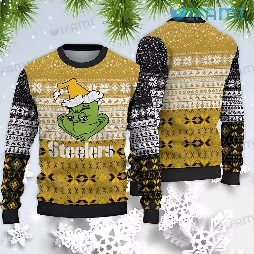 Pittsburgh Steelers Christmas Grinch Max Pittsburgh Steelers Gift 3d ugly sweatshirt