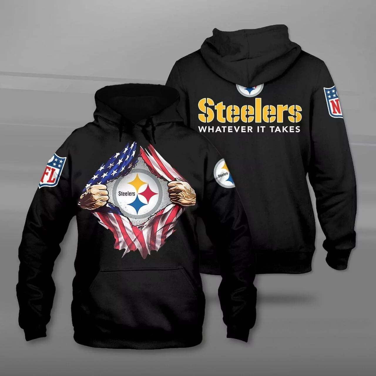Pittsburgh Steelers Custom Your Name 3d
