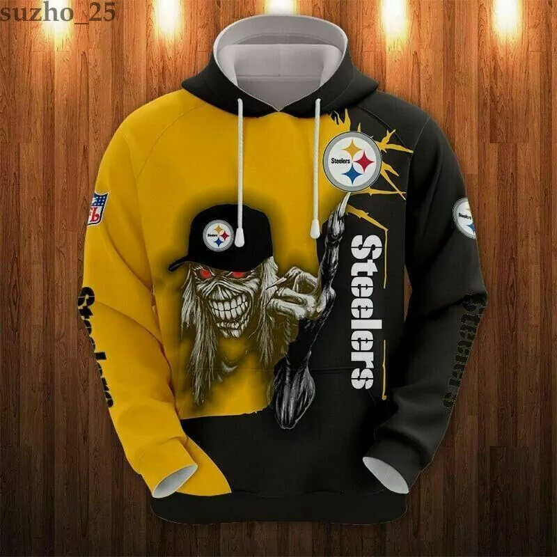 Pittsburgh Steelers NFL iron maiden Men and women 3d