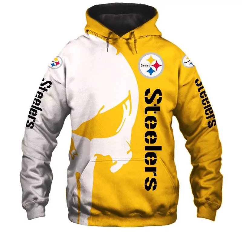Pittsburgh Steelers punisher Skulls new design 2024 3d