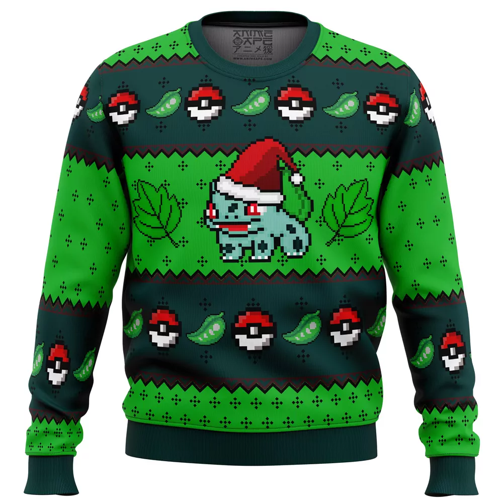 Pokemon Bulbasaur Christmas Holiday 3d ugly sweatshirt
