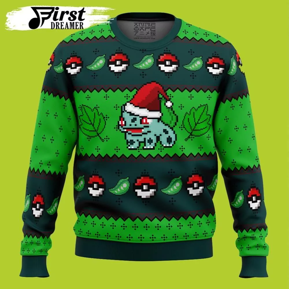 Pokemon Christmas Pikachu And Friend Christmas Jumpers 3d ugly sweatshirt